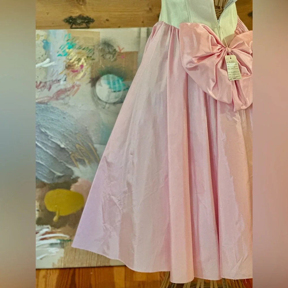 VINTAGE 90s 💕 authentic retro chic pink formal boutique Party dress. - Picture 3 of 10
